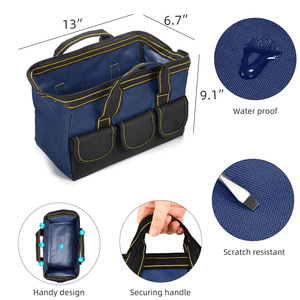 Heavy Duty 13" 600d Oxford Fabric Canvas <b>Tool</b> Organizer <b>Bag</b> Custom Logo Waterproof Electrician <b>Tool</b> <b>Bag</b> for Men Carpenter - Product Image 4