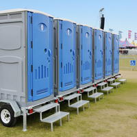 Remorque Sanitaire Moderne en Acier de Bonne Qualité, Mobile, Écologique et Durable, pour Douche et Toilettes Portables, Utilisation en Atelier et en Parc, Chine