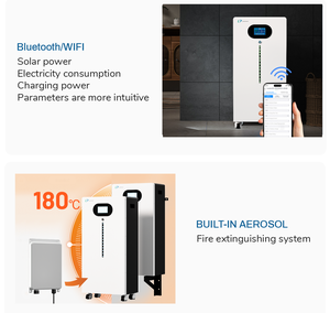 Lp lplp 15Kw/16kw 51.2V LiFePO4 pin năng lượng mặt trời Lipo chia Stackable IP65 có thể lai biến tần - Product Image 3