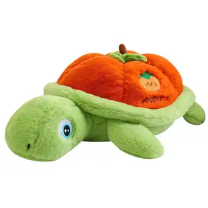 Bantal Sofa mewah kura-kura Laut lembut boneka lucu kreatif dekorasi rumah mainan mewah kura-kura labu Persimmon