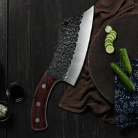 Couteau à désosser 6,3'' forgé à la main en acier inoxydable, couteau de cuisine serbe, couteau de chef boucher, outils de boucherie extérieurs