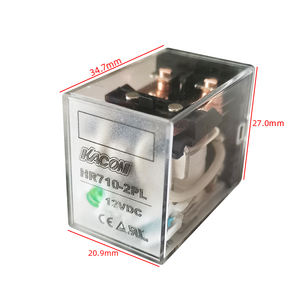 KACON HR710-2PL-12VDC контактная структура 2a + 2b контакты из серебряного сплава 8 контактов 10A 12V реле - Product Image 2