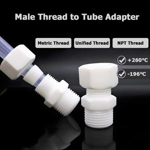 Conector Recto Universal de PTFE ZDVseal, Convierte Rosca a Tubo, Excelente Inerteza Química para Sistemas Industriales - Product Image 5