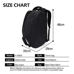 Sac de raquette de tennis personnalisé de grande capacité, sac à main en toile, étui spécial pour le rangement, sac à bandoulière pour le pickleball - Product Image 5