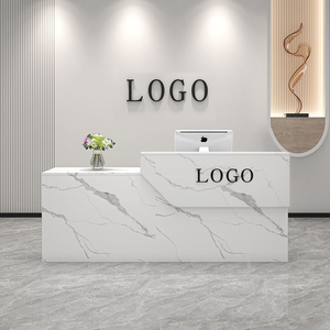 Nouveau bureau Bureau de réception haut de gamme Salon de beauté Table de réception de luxe Conception Service de personnalisation <span class=keywords><strong>Comptoir</strong></span> de salon de beauté - Product Image 6