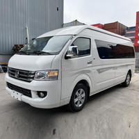 Nouveau minibus FOTON View G9 blanc, toit surélevé, longue base, 4x2, manuel, 19 places, pour le transport interurbain de passagers