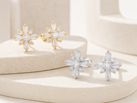 Boucles d'oreilles clous Muweike en argent sterling 925 vermeil avec zircon, design croix, minimalistes et tendance, pour femme, bijoux fins