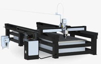 Machine de découpe à jet d'eau GJ0505, machine CNC haute pression pour le métal, le verre, les carreaux et les matériaux composites