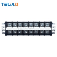 200A/600V borniers à vis à double rangée bloc de fil électrique bornier de barrière de manière personnalisée/poteau pour boîte de Distribution