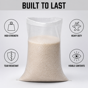 Bolsas <span class=keywords><strong>de</strong></span> Polipropileno Transparente Tejidas, Sacos para Almacenamiento <span class=keywords><strong>de</strong></span> Arroz y Granos, Tamaño Personalizado, Venta al Por Mayor - Product Image 4
