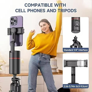 Estabilizador de Teléfono con Seguimiento Facial Automático Inteligente y Rotación por IA para Transmisión en Vivo, Vlogs y Creación de Videos - Product Image 2