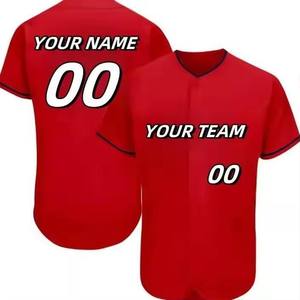 Baseball Jersey Custom <b>White</b> Red Black Full Embroidery 32 Team Jerseys Wholesale High Quality wholesale - Product Image 4