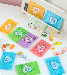 Random Multi-style <b>Blind</b> Bag Keychain Pendant, Cartoon Resin Small Decorative Item, Toy Keychain, Decorative Trinket - Product Image 1