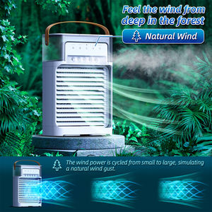 Ventilador de niebla de agua eléctrico 3 en 1 con humidificador portátil de luz nocturna LED y aire acondicionado para oficina en casa u oficina uso doméstico - Product Image 4