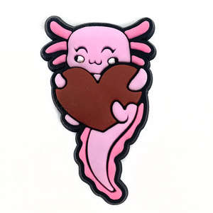 Sabots de luxe en PVC micro-injection, motif dinosaure hexagonal mignon, avec décoration florale délicate et boucle à bouton, fabriqués en Chine - Product Image 5