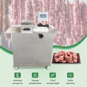 Cortador automático industrial de nudo de corbata, máquina atadora de salchichas con enlace giratorio de chorizo eléctrico con enlazador - Product Image 2