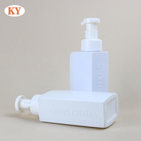 Botol pembersih wajah Mousse, pencuci wajah terpisah, botol busa plastik botol gelembung PET square 500ml