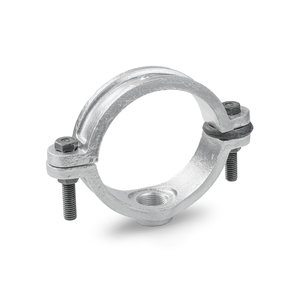 Laju Sinergi Metalindo Manufactured <b>Galvanized</b> Steel Double Pipe Clamp Saddle <b>Screws</b> O-Ring Plain Finish Imperial 3-Year - Product Image 3