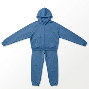 Conjunto Deportivo Premium de Algodón 320 GSM, Sudadera con Capucha y Pantalones Jogger para Hombre, con Bordado Personalizado y Estampado Puff, Ropa Deportiva Casual de Lujo - Product Image 1