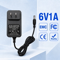 Adaptateur secteur AC/DC 6V 1A 6W personnalisé en gros avec protection contre les surtensions et large compatibilité, prise murale