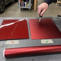 Films de protection de voiture en TPU mat rouge sang de dragon 1,52*15m 7,5mil, résistants aux UV, effet métal liquide, films décoratifs premium pour voiture