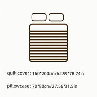 Ensemble de literie rose à motif géométrique en stock en Pologne, doux, 100 % polyester, 100 fils/cm², livraison directe UE, 3 pièces, linge de lit pour la maison et l'hôtellerie