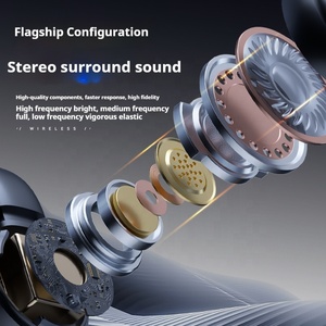 HiCyber M38 TWS <b>Wireless</b> Earphones Ear Clip Type LED Battery Private Model Digital Display New Improved No In-Ear Design - Product Image 4