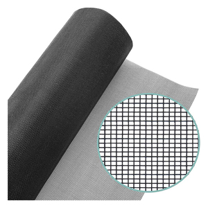 Rouleaux de <span class=keywords><strong>moustiquaire</strong></span> en polyester noir imperméable de haute qualité, anti-mouches, anti-insectes, anti-poussière, pour portes et fenêtres - Product Image 1