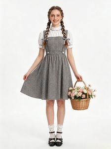Costume de Robe d'Écolière à Carreaux pour Adultes, Style Harajuku, Tenue de Cosplay d'Halloween, Jeu de Rôle - Product Image 3