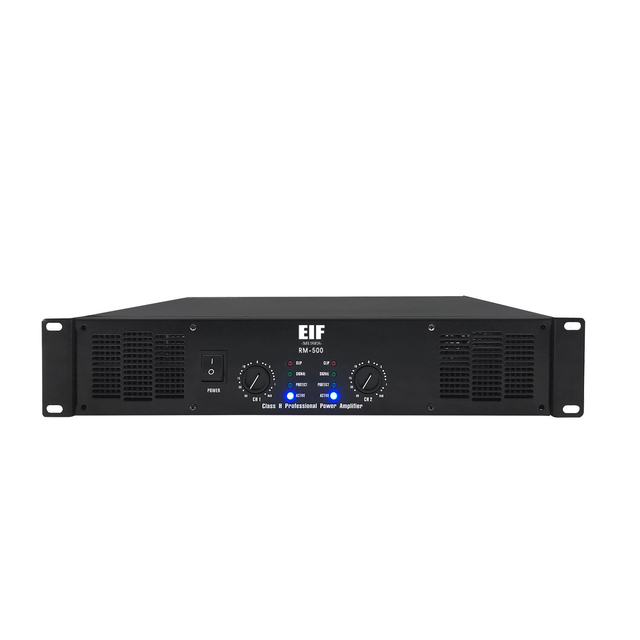 Factory Direct Sales RM500 Class H 500W*2 Channel Passive Stage Metal Professional Audio High Power Amplifier