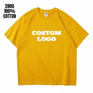 เสื้อยืดคัสตอม 280 กรัม ผ้าฝ้าย 100% คอกลม เรียบง่าย สไตล์ลำลองสำหรับผู้ชาย - Product Image 1