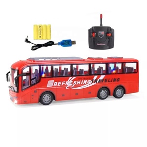 JinYing 1:30 Vierwege-RC-Spielzeugbus Polizei-Schulbus Ferngesteuertes Busmodell mit Licht - Product Image 4