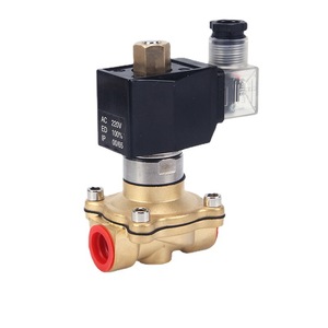 Válvulas Solenoides de Latón Normalmente Abiertas 2W-160-15K de Fábrica, para Aplicaciones de Agua, Gas y Petróleo, con Estructura de Control y Piloto - Product Image 1