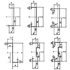 Strukturelle Kanal walzen form maschine C-Kanal-Maschine mit Schneide maschinen konstruktion Hersteller von Pfetten form maschinen - Product Image 4