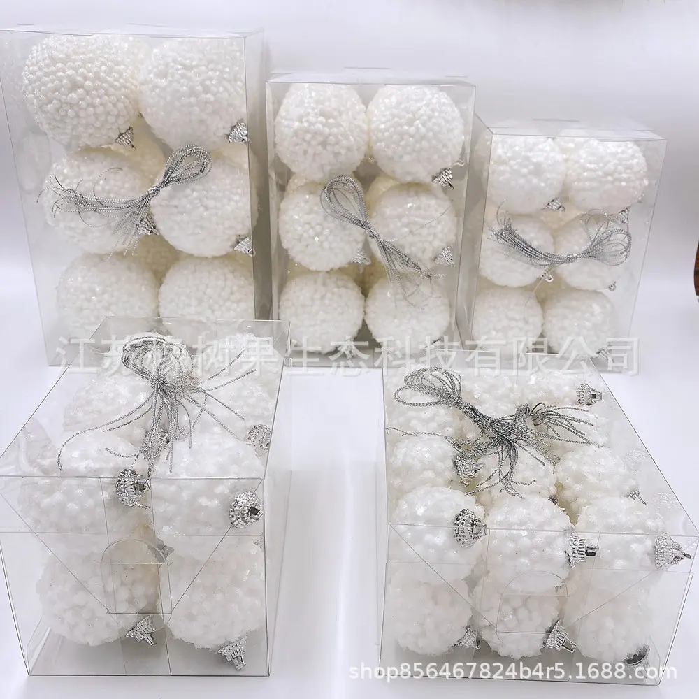 Christmas decorative balls Christmas snowball particles frozen effect balls Christmas decoration pendants