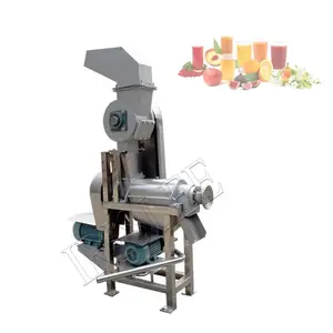 Exprimidor de tornillo comercial a gran escala, exprimidor de trituración de manzanas, prensa de frutas y verduras de uva