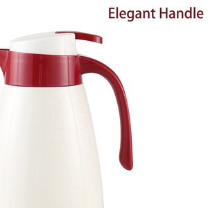HUAXING สีขาวและสีแดง Thermos กาแฟตุรกีหม้อแก้วด้านในสูญญากาศ PHA 1.0Ltr - Product Image 2