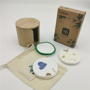 Cotons démaquillants réutilisables, 12 pièces, tampons de maquillage en coton biologique - Product Image 4