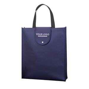 Sacs à bandoulière non tissés jaunes moyens ODM/OEM imprimés, sacs de courses écologiques, sacs fourre-tout décontractés simples en tissu - Product Image 1