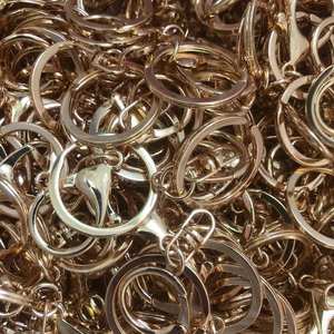 Fermoirs de porte-clés en métal or, argent, or rose, anneaux à mousqueton, fournitures de fabrication de bijoux DIY - Product Image 5