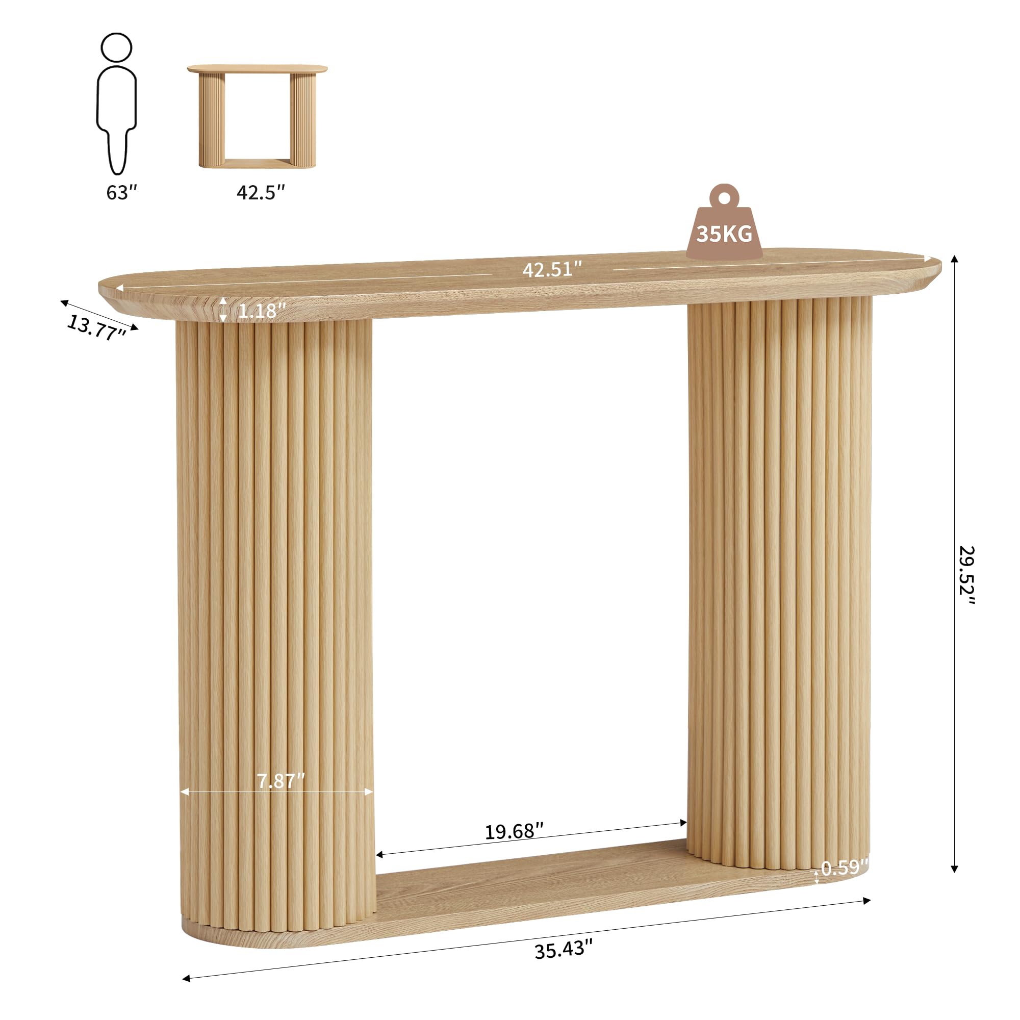 floating console table