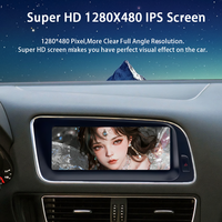 Lecteur DVD de voiture multimédia sans fil Android Qualcomm 8,8 pouces avec Carplay pour Audi Q5 2008 - 2017, écran 4G, GPS, récepteur Navi
