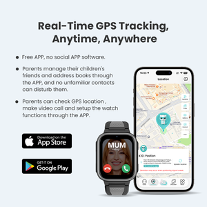 Reloj Inteligente LAGENIO K10 con Tarjeta SIM, Resistente al Agua IP68, GPS, LBS, WIFI, Localización, Silicona, SOS, CE, RoHS, para Niños, Compatible con Android e iOS - Product Image 2