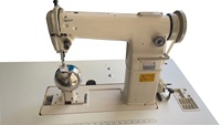 Machine à coudre industrielle à bras longue vitesse pour chaussures, bottes, sacs en cuir et matériaux épais, pour la fabrication de perruques en cheveux humains