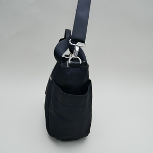 Women's Nylon Tote <b>Bag</b> Solid Color Zipper Closure Shoulder Strap Water Resistant Minimalist Daily Use - Product Image 3