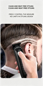 Tondeuse à barbe électrique professionnelle DOODA en stock, lame en acier inoxydable, rechargeable par USB, sans fil - Product Image 6