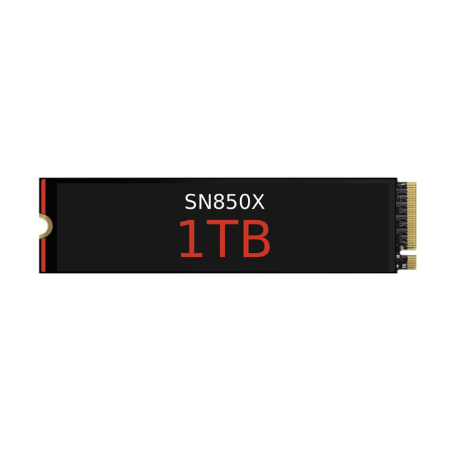 SN850X 1TB M.2 NVMe SSD 7200/5100MB/s BiCS5 TLC DRAM Cache with Heatsink for Laptop System Storage Upgrade