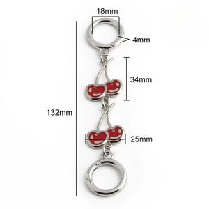 ユニークなハンドバッグデザインのためのカスタマイズ可能なDIYバッグアクセサリー絶妙なパーソナライズされたチェリーチェーンエクステンダー - Product Image 3
