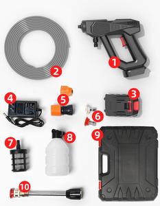 Lavadora de Autos Inalámbrica Portátil de Alta Presión, Máquina de Lavado de Autos con Batería de Litio y Pistola de Agua para Limpieza - Product Image 5