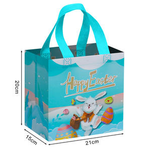Bolsa de Compras Plegable Ecológica con Diseño de Conejo, Bolsa de Regalo con Estampado de Dibujos Animados para Supermercado - Product Image 6
